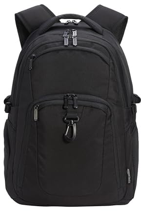 Amazon Basics Laptop-Rucksack, für Laptops bis 17 in / 43.1 cm, schwarz