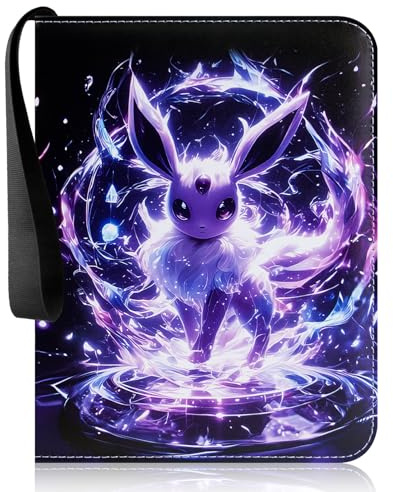 Sammelkarten Album, 50 Seiten 400 Karten Kapazität, Sammelalbum für Pokemon Karten, Geschenk Für Jungen Mädchen Sammler (A)