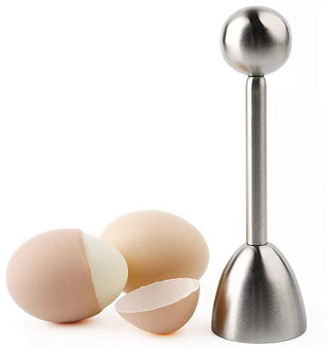Eierknacker-Aufsatz für weich gekochte Eier, Edelstahl-Schalenentferner, Tortenausstecher, Eierköpfer Eier Cutter für Weiches Harte Gekochtes Eier Cracker eierschale Abscheiderentferner
