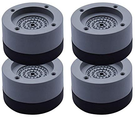 Queta 4 Stück Anti-Vibrations-Pads Anti-Vibration, Universal-Fuß, Stabilisator für Waschmaschine Kühlschrank (Typ 1)