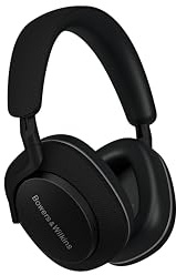 Bowers & Wilkins Px7 S2e Over-Ear-Kopfhörer mit Geräuschunterdrückung, kabellos, Qualcomm aptX™ Adaptive, Schnellladung, 30 Stunden Wiedergabe, sechs integrierte Mikrofone - Anthrazit Schwarz