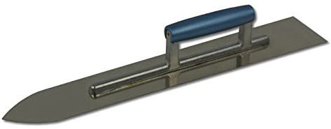 DEWEPRO® Bodenlegerkelle - Steinholzglätter mit 1,2mm Edelstahlblatt - rostfrei - Glättekelle für Bodenleger - Traufel - Länge: 500mm