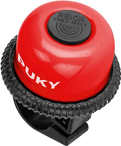 Puky Fahrradklingel Drehring-Glocke G 20 rot für Laufräder und Scooter, Ø 20 mm, Stahl/Kunststoff