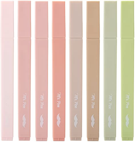 Mr. Pen- Aesthetic Highlighters No Bleed, 8 Pack, Assorted Colors