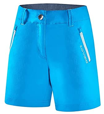 Black Crevice Damen Kurze Shorts, Hawaiian Ocean/White, 38