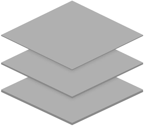Leikurvo 3-Pack 12,8 W/mK Wärmeleitpads, 100 x 100 x 0,5mm/1mm/1,5mm Silikon Thermal Pads, Performance Thermal Pad Wiederverwendbar Wärmeleitend Silikon Pad für PC-Laptop-Kühlkörper, CPU, GPU, Kühler