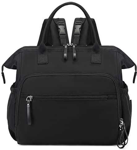 LORADI Wickeltasche mit großem Fassungsvermögen, wasserabweisendes Nylon, 3-Wege-Reiserucksack und Schultertasche mit Anti-Diebstahl-Taschen