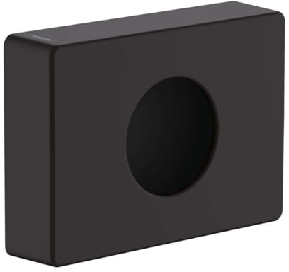hansgrohe AddStoris - Hygienebeutelspender, Hygienebeutelbox für Wandmontage, verdeckte Befestigung, Badezimmer Zubehör, Mattschwarz, 41773670