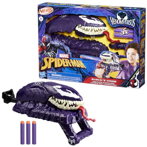 NERF Hasbro Marvel Spider-Man VenomVersus Marvel's Venom Action Blaster, Spider-Man Rollenspielzeug