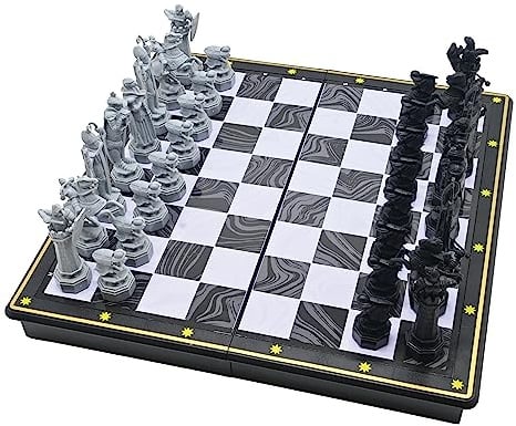Lexibook - Harry Potter Schachspiele - Magnetisches und faltbares Schachbrett, 32 Figuren, Familienspiel, CGM300HP