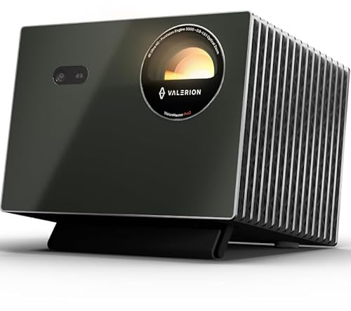 Valerion VisionMaster Pro2 Triple Laser 4K Beamer, 3000 ISO Lumen, HDR10+, IMAX Enhanced, Dolby Vision, 4ms Lagfreies Gaming, 15000:1 Kontrast, 0.9-1.5X Optischer Zoom, Netflix/Google TV