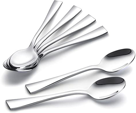 YFWOOD Teelöffel 6 Stück, 13.1cm Edelstahl Kaffeelöffel | Kaffeelöffel/Espressolöffel/Dessertlöffel, Haushalte, Restaurants, Kantinen, Spülmaschinenfest