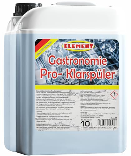 Klarspüler für gewerbliche Spülmaschinen flüssig 10 Liter Maschinenspülmittel Profi für gewerbliche Spülmaschinen Geschirrspülmittel Maschinenklarspüler