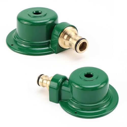 2 Stück Rasensprenger aus Metall, Garten Sprinkler, Gartensprenger Rasen Bewässerungssystem, 360 Grad Sprühen, für Rasen, Garten, Landwirtschaft, Bewässerung usw