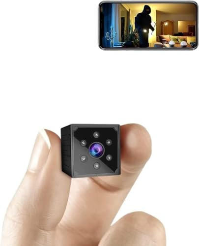 Mini Kamera, WLAN 1080P mit Cloud-Speicher - 150° Weitwinkel HD Überwachungskamera Innen- Drahtlose Sicherheitskamera mit Intelligente Bewegungserkennung/Nachtsicht/Energieeffiziente Akku