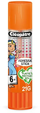 Cléopâtre BA21AD Klebestift, transparent, 21 g