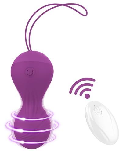 Qoosea Liebeskugeln Bullet Vibratoren Sex Vibrationseier mit 10 Einstellbaren Vibrationsmodi, Beckenbodentrainer Erotik Sexspielzeug Liebeskugeln Vibratoren Wasserfester USB für Frauen (Lila)