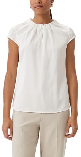Comma Satinbluse mit Raffung