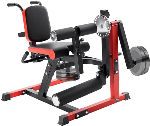 VEVOR Beinstrecker und Curl-Maschine, sitzende Bein-Drehstrecker für die Oberschenkel, verstellbares Gerät für Spezialübungen des Unterkörpers, Heim-Fitnessstudio Trainingsbank, 250 kg Tragkraft