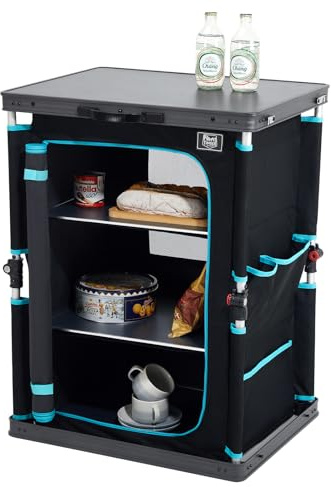TIMBER RIDGE Campingschrank faltbar Campingküche klappbar Auto Faltschrank Küchenbox Klappschrank All-in-one tragbar mit Tragetasche