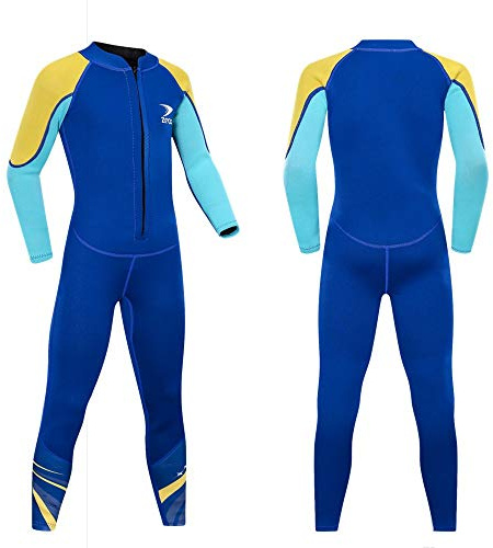 ZCCO Kids Neoprenanzug, 2,5 mm Neopren-Thermo-Badeanzug, Jugend-Badeanzug für Jungen und Mädchen Wärmeanzug mit Langen Ärmeln zum Tauchen, Schwimmen, Surfen …