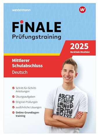 FiNALE - Prüfungstraining Mittlerer Schulabschluss Nordrhein-Westfalen: Deutsch 2025 Arbeitsbuch mit Lösungsheft
