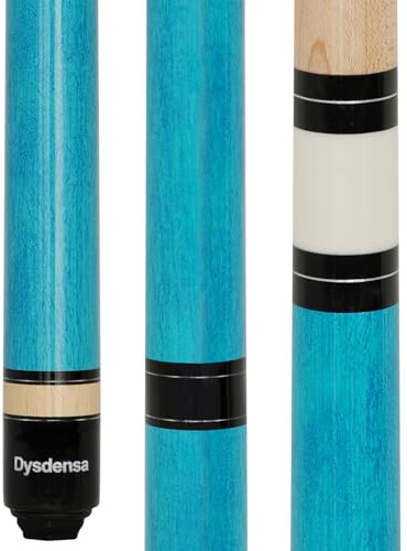 Dysdensa Queuestab für schwere Sprünge, 680-750 g, kanadisches Ahornholz, 14 mm, Kristallspitze zum Springen oder Brechen, 3-teilig (D-J24)