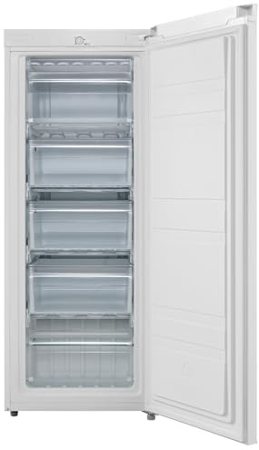 Comfee RCU160WH2(E) Gefrierschrank/142cm hoch/160L Gefrierteil/183 kWh/Jahr/Türanschlag wechselbar/Hochwertiger GMCC-Kompressor/Temperaturregelung/Verstellbare Standfüße/Weiß