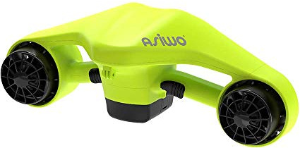 Asiwo Unterwasserscooter Tauchscooter mit Action Kamera Halterung, Seascooter mit Doppelmotor für Tauchen Schwimmen Schnorcheln Abenteuer und Fischen jagen (Grün)