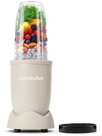 Nutribullet Pro 900 Smoothie Maker, Multifunktions-, Obst- & Gemüsemixer, kompaktes Design, einfache Bedienung, schnelle Reinigung, optimale Nährstoffextraktion, 900W, Taubengrau (NB904MASN)