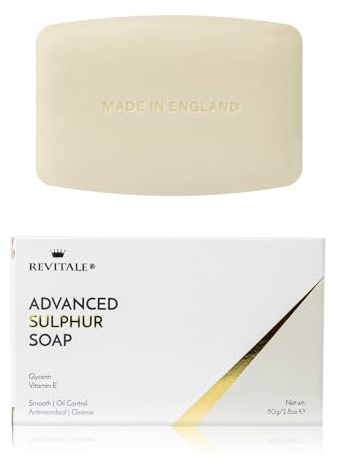Revitale Advanced Schwefelseife – Reinigungsseife für zu Unreinheiten neigende, raue und unebene Haut