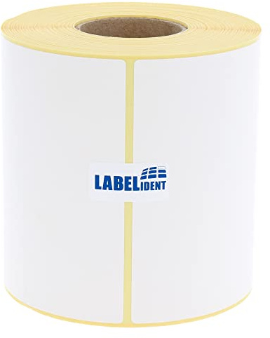 Labelident Versandetiketten (103 x 199 mm) - 250 Thermoetiketten auf 1 Rolle/n 40 mm Kern | Selbstklebende Thermodirekt-Labels mit Trägerperforation für DHL, DPD, Fedex, GLS, Hermes, UPS