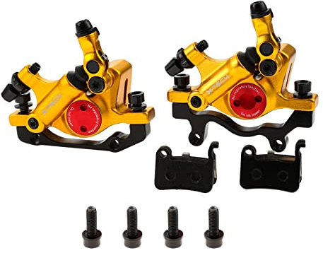 Mgoodoo MTB Hydraulische Scheibenbremse Set, Fahrrad Scheibenbremse Sets vorne und hinten Line Pulling Hydraulische Scheibenbremse