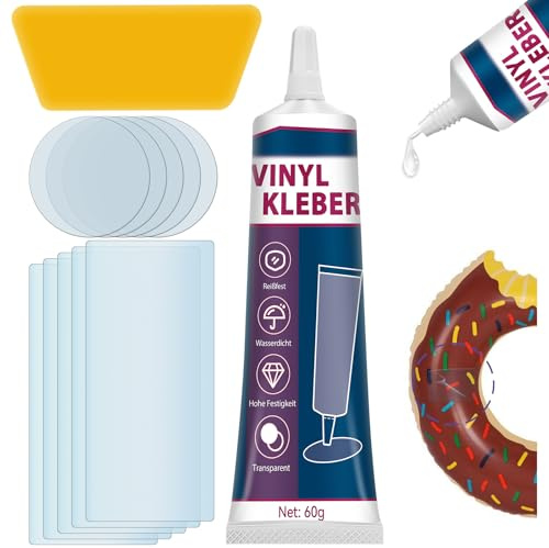 Pool Reparaturset, Pool Flicken, Transparent und Langlebig Flickzeug Luftmatratze, Wasserdicht und Hochfest Schlauchboot Reparaturset Kann Verschiedene Aufblasbare Gegenstände Reparieren (60g)