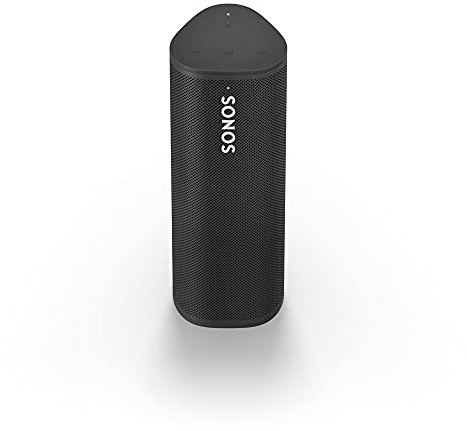 Sonos Roam WLAN & Bluetooth Speaker, schwarz – Wasserdichter Lautsprecher mit Alexa Sprachsteuerung, Google Assistant und AirPlay 2 – Kabellose Outdoor Musikbox mit Akku für Musikstreaming