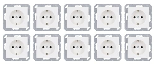 10x JUNG A1520WW SCHUKO® Steckdose Alpinweiß Serie A