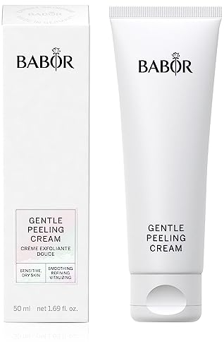 BABOR Gentle Peeling Cream für jede Haut, Mildes Gesichtspeeling, Vorbereitung für Pflege und Selbstbräuner, Cleansing, Ohne Alkohol, Vegane Formel, 1 x 50 ml