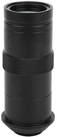 Mikroskopobjektiv 8X-100X C-Mount Objektiv Mikroskop-Kameraobjektiv CCD Objektiv für Industriemikroskopkameras 25mm Mikroskopobjektiv mit Einstellbarer Vergrößerung