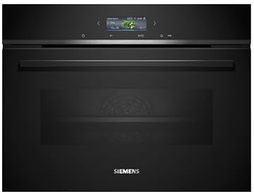 Siemens iQ700 Smarter Einbau-Kompaktbackofen 60 x 45 cm Edelstahl CB774G1B1 | Made in Germany, TFT-Full-Touchdisplay, Kochassistent, activeClean®, Home Connect, TFT Touchdisplay, Air-Fry-Funktion