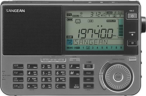 Sangean ATS-909X2 Profi Weltempfänger mit UKW Stereo, versch. Farben Schwarz, 1109-00033-SW