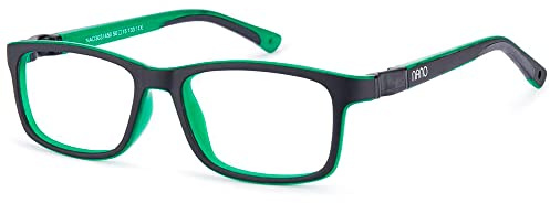 Nano Vista Unisex Nano Optical Brille Bicolor Negro Mate/Verde/50x15x133 Sunglasses (1er Pack)