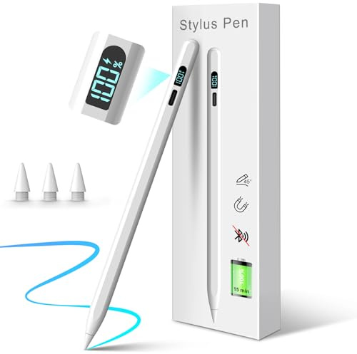 Mixoo Stylus Pen für iPad Apple2018-2026 ipad Stift 3X Schnelleres Laden/Arbeit11st. Handflächenablehnung/Neigungssensitivität,Kompatibel mit iPad11(A16)/10/9/8/7/6,Pro11/12.9/13'',Air3-5/Mini5/6/7