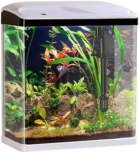 Sweetypet Nanobecken: Nano-Aquarium-Komplett-Set mit LED-Beleuchtung, Pumpe und Filter, 25 l (Aquarium Komplettset, Kleines Komplettset, Mini)