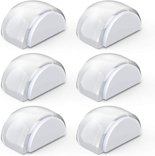 6er Türstopper Boden Selbstklebend Transparent zum Kleben Türpuffer Boden | Bodentürstopper Wandpuffer für alle Hartböden Zum Schutz Von Wand und Möbel