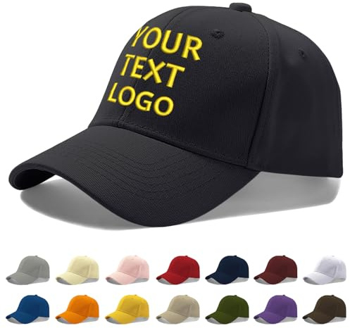 Buaodam Cap Bedrucken, Personalisierte Kappe, Cap Personalisiert Besticken Lassen, Kappe Personalisiert Mit Bestickt Text, Logo Und Drucken Bild, Basecap Selbst Gestalten