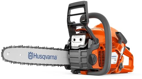 Husqvarna 135 Mark II Benzin-Kettensäge - 38 cc X-Torq® Motor, 14″-Schwert, LowVib®, Smart Start®, Air Injection™, ideal für Brennholz, Baumschnitt und Gartenpflege