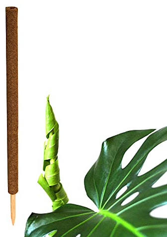 BigDean Pflanzstab Kokos 110 cm - Monstera Rankhilfe Rankstab Stab Moosstab Pflanzenstab Kokosstab für Pflanzen - aus natürlicher Kokosfaser - verlängerbar