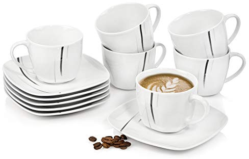 SÄNGER Kaffeeservice Bilgola Black Lines aus Porzellan, Kaffee