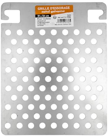 COGEX - Farbgitter, Farbgitter für Walze – Metallgitter – Material: verzinktes Metall – entfernt überschüssige Farbe – mit Haken zum Befestigen des Gitters am Eimer – praktisch