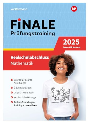 FiNALE Prüfungstraining Realschulabschluss Baden-Württemberg: Mathematik 2025 Arbeitsbuch mit Lösungsheft und Lernvideos